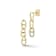 Rachel Zoe CZ Triple Mariner Link Dangle Earrings in 14K Gold Over
Sterling Silver
