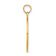 14k Yellow Gold OCEAN CITY with Dolphins Pendant