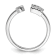 Rhodium Over 14K White Gold Lab Grown Diamond VS/SI GH, Initial Z
Adjustable Ring