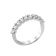 White Cubic Zirconia Platinum Over Sterling Silver Ring 0.90ctw