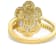 18K Yellow Gold Over Sterling Silver Oval Tanzanite and White Zircon
Ring 1.61ctw