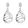 CZ Cascade Drop Earrings In Sterling Silver