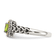 Sterling Silver with 14K Accent Antiqued Peridot Ring