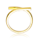 Sculptural Bypass Ring In 14K Gold Over Brass