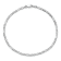 14K White Gold 2.25mm Flat Figaro Chain Bracelet