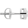 White Cubic Zirconia 14k White Gold Studs With Velvet Gift Box 1.00ctw