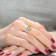 Citrine Color CZ Twisted Solitaire Ring In Sterling Silver