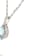 Rhodium Over Sterling Silver 9x7mm Pear Shaped Aquamarine Pendant 2.10ctw