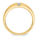 14K Yellow Gold Lab Grown Diamond Polished and Satin Men's Ring