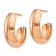 14k Rose Gold 3/4" Polished C-Hoop Earrings