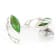 Green Turquoise Sterling Silver Earrings 10x4mm