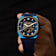 Thomas Earnshaw Discovery Drake Skeleton Blue Dial Blue Stainless Steel
Band Automatic Watch