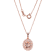 Peach Morganite 18k Rose Gold Over Sterling Silver Pendant With Chain 1.27ctw