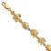 14k Yellow Gold Textured Fish Bracelet