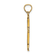 14k Yellow Gold Polished Beveled Cut-out Cross Pendant