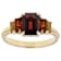 Garnet With Citrine Ring In 18K Gold Over Sterling Silver 2.28ctw