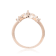 Marquise and Round White Sapphire 14K Rose Gold Over Sterling Silver
Crown Design Ring Guard