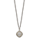 Sterling Silver Antiqued with 14K Accent Diamond 18-inch Necklace