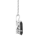 12x8mm Pear Shape Black Onyx Rhodium Over Sterling Silver Pendant With Chain