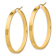 14k Yellow Gold 1 3/4" Polished Hoop Earrings