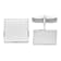 Rhodium Over 14K White Gold Men's Square Cuff Links