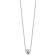 Sterling Silver Rhodium-plated Polished Love Knot Diamond-cut Chain Necklace