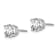 Rhodium Over 14K Gold Lab Grown Diamond 2ct. VS/SI GH+, Screw Back Earrings