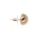 18K Rose Gold Over Sterling Silver Shiny Semi-Round 14mm Stud Earrings
with Secure Click Backs