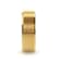 RADIATE Gold-Plated Titanium Flat Brushed Center Men's Wedding Ring With
Beveled Polished Edges 8mm