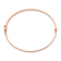 14K Rose Gold Polished Hinged Bangle Bracelet
