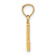14k Yellow Gold Polished Block Letter L Initial Pendant