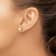 14K Yellow Gold 6-7mm Round White Saltwater Akoya Pearl Post Earrings