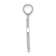 Rhodium Over 14k White Gold Polished Script Letter I Initial Pendant