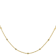 Square Bead Station Necklace In 18K Gold Over Sterling Silver