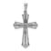 Rhodium Over 14k White Gold Diamond Passion Cross Pendant