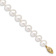 10k Yellow Gold 8-9mm White Near Round Freshwater Cultured Pearl Bracelet