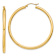 14k Yellow Gold 1 15/16" Polished Tube Hoop Earrings