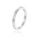 Baguette White Topaz Sterling Silver Eternity Band Ring, 0.40ctw