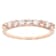 Morganite And Lab-Grown Diamond Band Ring In 18K Rose Gold Over Sterling
Silver 0.48ctw