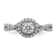 Rhodium Over 10K White Gold Eternal Promise Lab Grown Diamond Halo
Complete Ring 0.554ctw