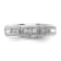 Rhodium Over 10K White Gold Lab Grown Diamond Men's Ring