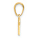 14k Yellow Gold LAS VEGAS with Dice Pendant