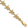 14k Yellow Gold Textured Starfish Link Bracelet