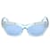 Swarovski Shiny Blue with Crystal Accent Frames/ Blue Lens Sunglasses
