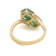 2.09 Ctw Emerald with 0.11 Ctw Diamond Ring in 14K YG