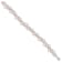 Rhodium Over Sterling Silver 7-9mm Pink Freshwater Cultured Pearl And
Glass Beaded Bracelet