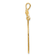 14K Yellow Gold Polished Floral Charm Holder
