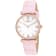 Oceanaut Women's Harmony White Dial, Pink Leather Strap Watch
