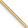 14k Yellow Gold 0.9mm Solid Diamond-Cut Octagonal Snake 30 Inch Chain