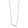 Rhodium Over 14k White Gold Sideways Diamond Initial I Pendant Cable
Link 18 Inch Necklace